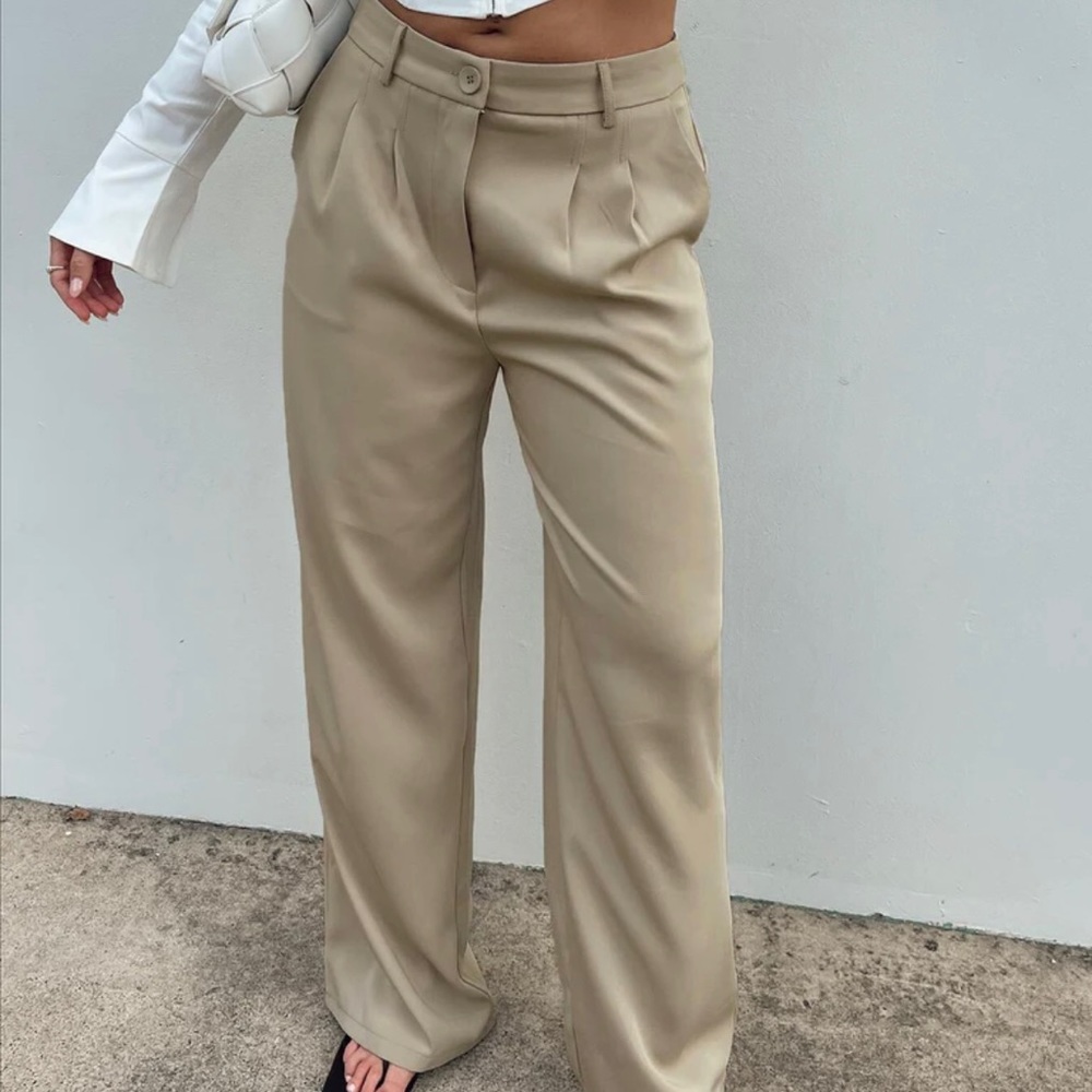 Princess Polly archer pants - taupe, hemmed